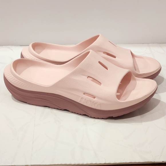 Hoka Ora Recovery 3 Cosmic Pearl Pink Comfort Slip on Slide Men's 13 - Picture 2 of 9